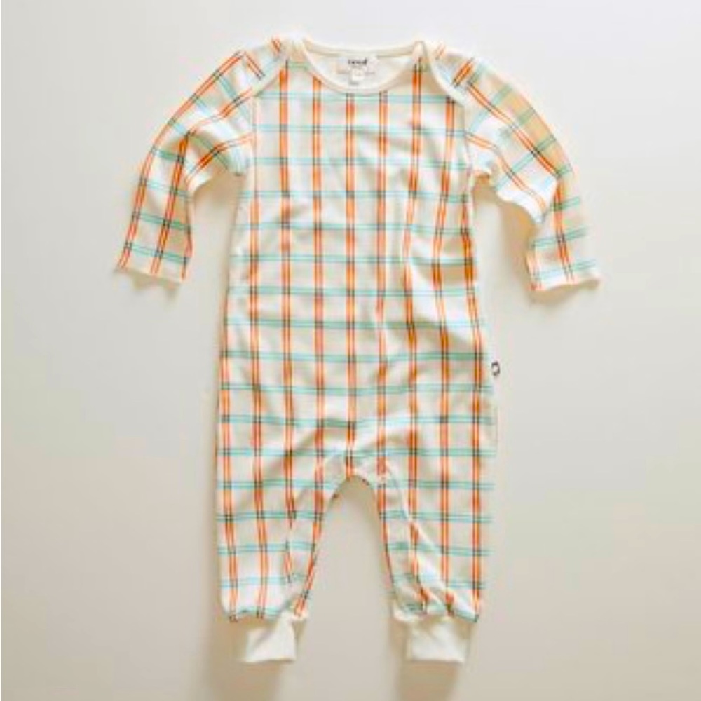 Oeuf Gardenia Check Romper